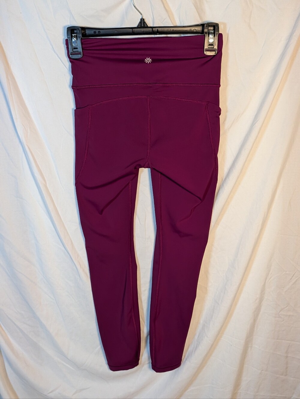 Athleta High-Waist Purple Leggings with Pocket